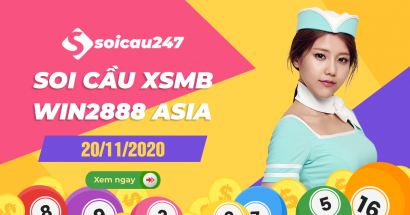 Soi cầu XSMB Win2888 Asia 20/11/2020 chuẩn xác 100%